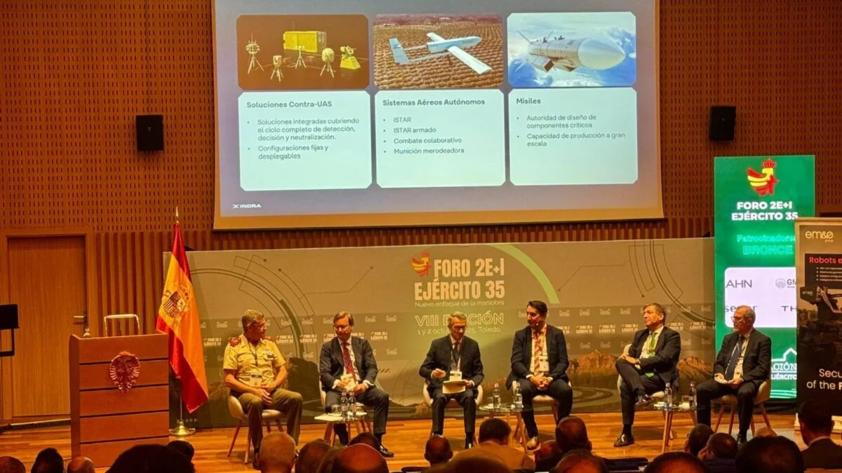 Indra Despliega Innovación: Drones y Tecnología Antidrón de Última Generación en el 'Foro 2E+I Ejército 35'