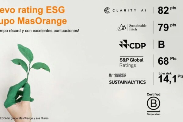 MasOrange Logra la Máxima Calificación ESG de Clarity AI, Liderando el Sector Telecom en España