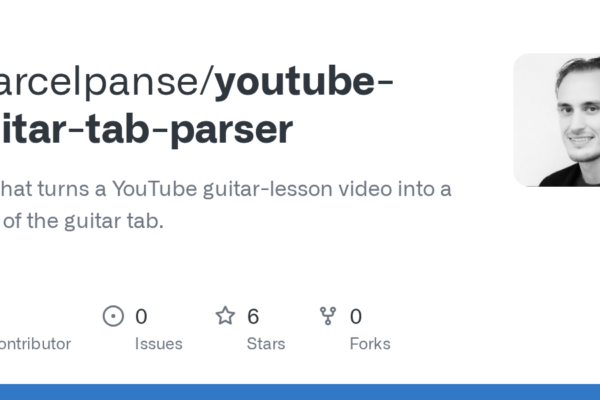 Convierte lecciones de guitarra de YouTube en partituras PDF con esta herramienta CLI innovadora