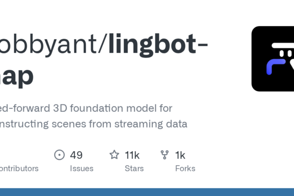 Robbyant lanza Lingbot-Map: Modelo 3D para reconstrucción de escenas a partir de datos en tiempo real en GitHub