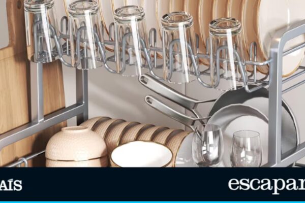 Aprovecha la oferta: escurreplatos de doble nivel con más del 50% de descuento para optimizar tu cocina