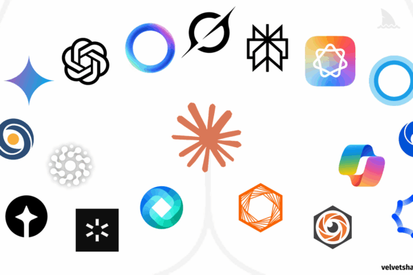 La sorprendente tendencia detrás del diseño de logotipos en empresas de inteligencia artificial.