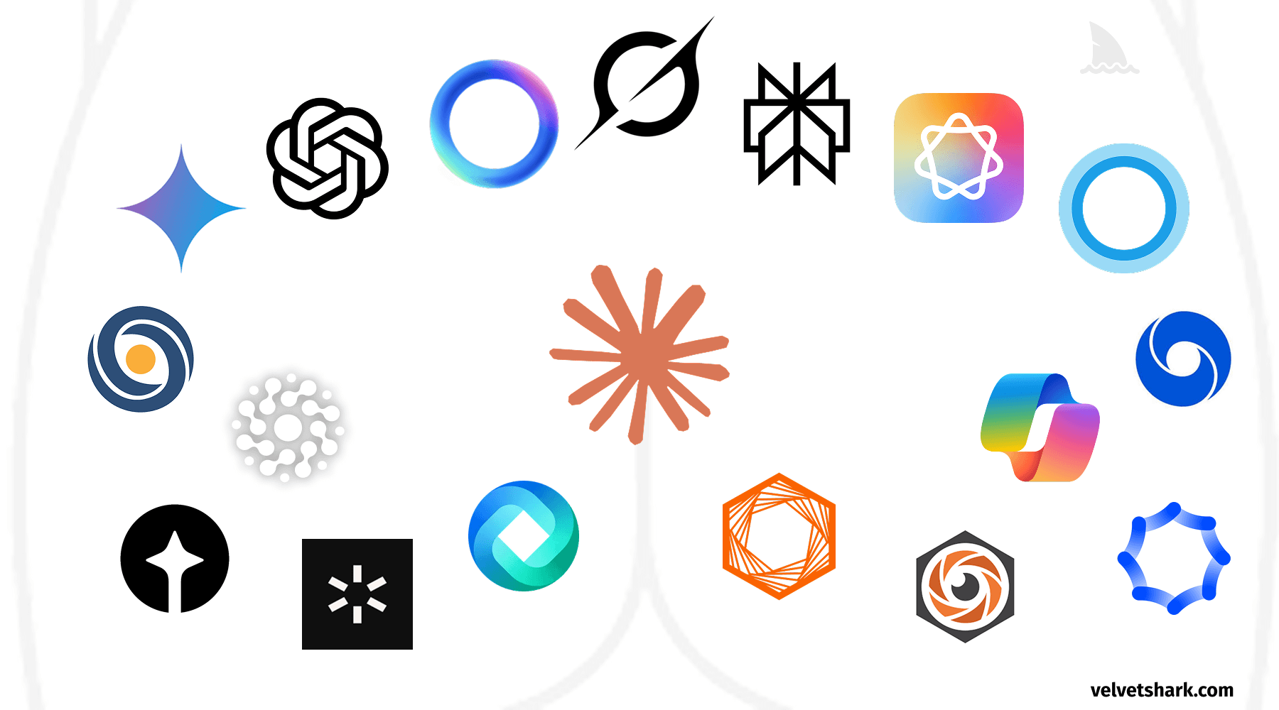 La sorprendente tendencia detrás del diseño de logotipos en empresas de inteligencia artificial.