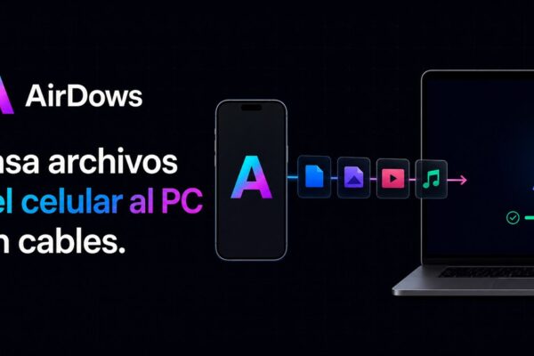 Transfiere archivos de tu celular a la PC de manera fácil y rápida
