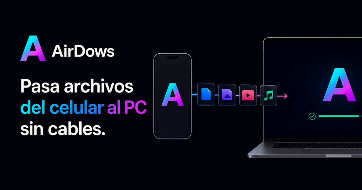 Transfiere archivos de tu celular a la PC de manera fácil y rápida