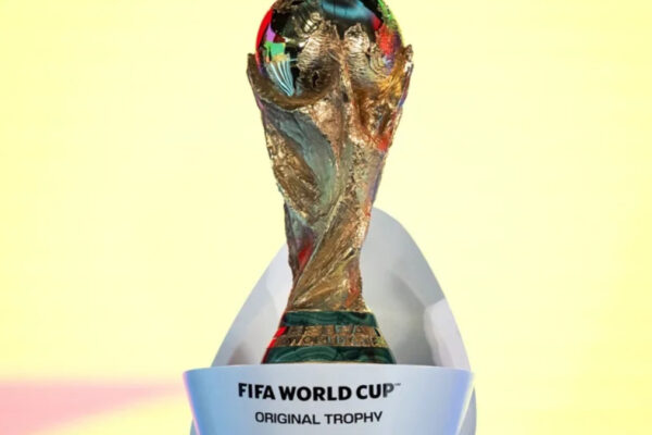 Donald Trump asiste al palco de honor previo a la final de la Copa del Mundo
