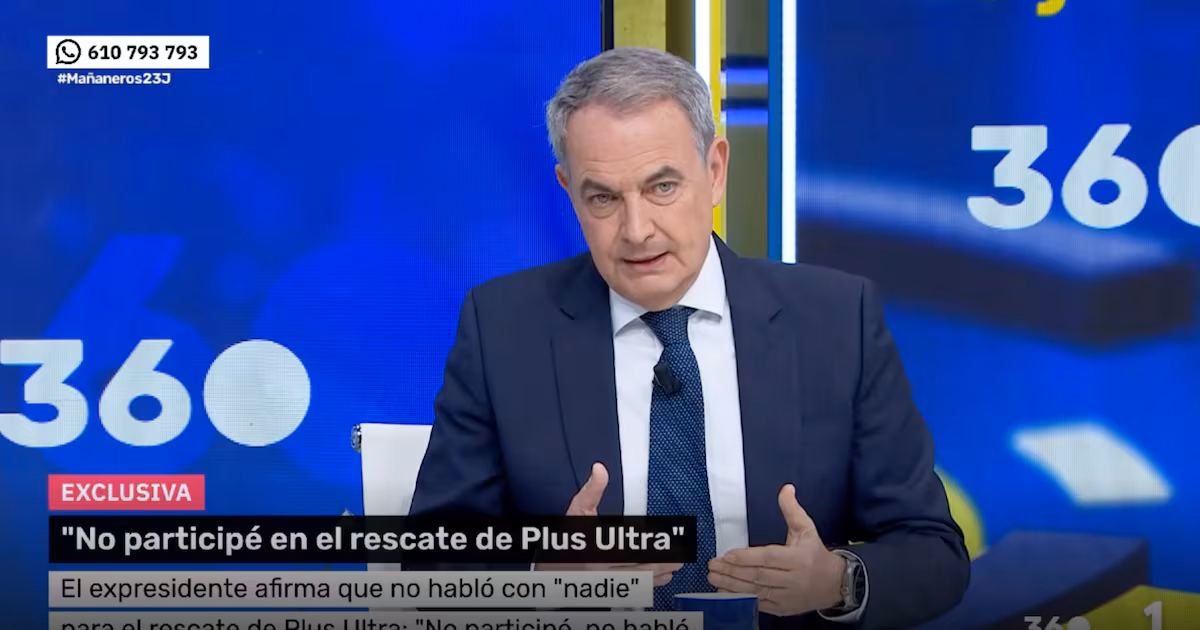 Zapatero se pronuncia sobre su imputación en el 'caso Plus Ultra': “No tuve contacto con la SEPI ni con el Gobierno”