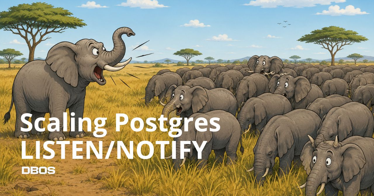Cómo Postgres LISTEN/NOTIFY logran una escalabilidad efectiva en bases de datos
