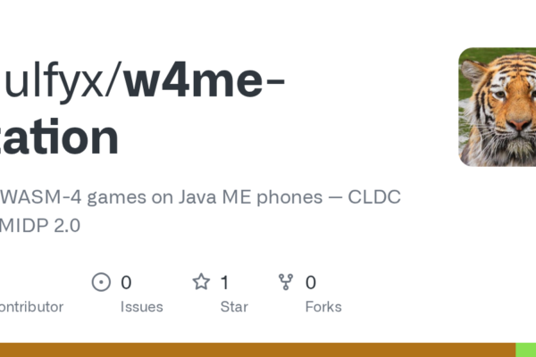 Lanza Mulfyx: Ejecuta juegos WASM-4 en teléfonos Java ME con CLDC 1.1 y MIDP 2.0