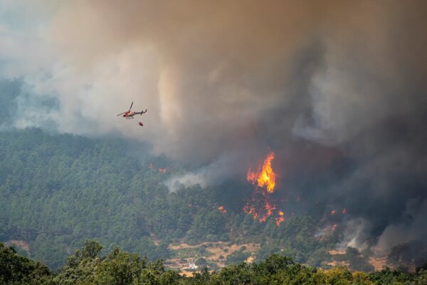 La UME informa que el incendio entre Ávila y Madrid está controlado, aunque persisten focos activos.