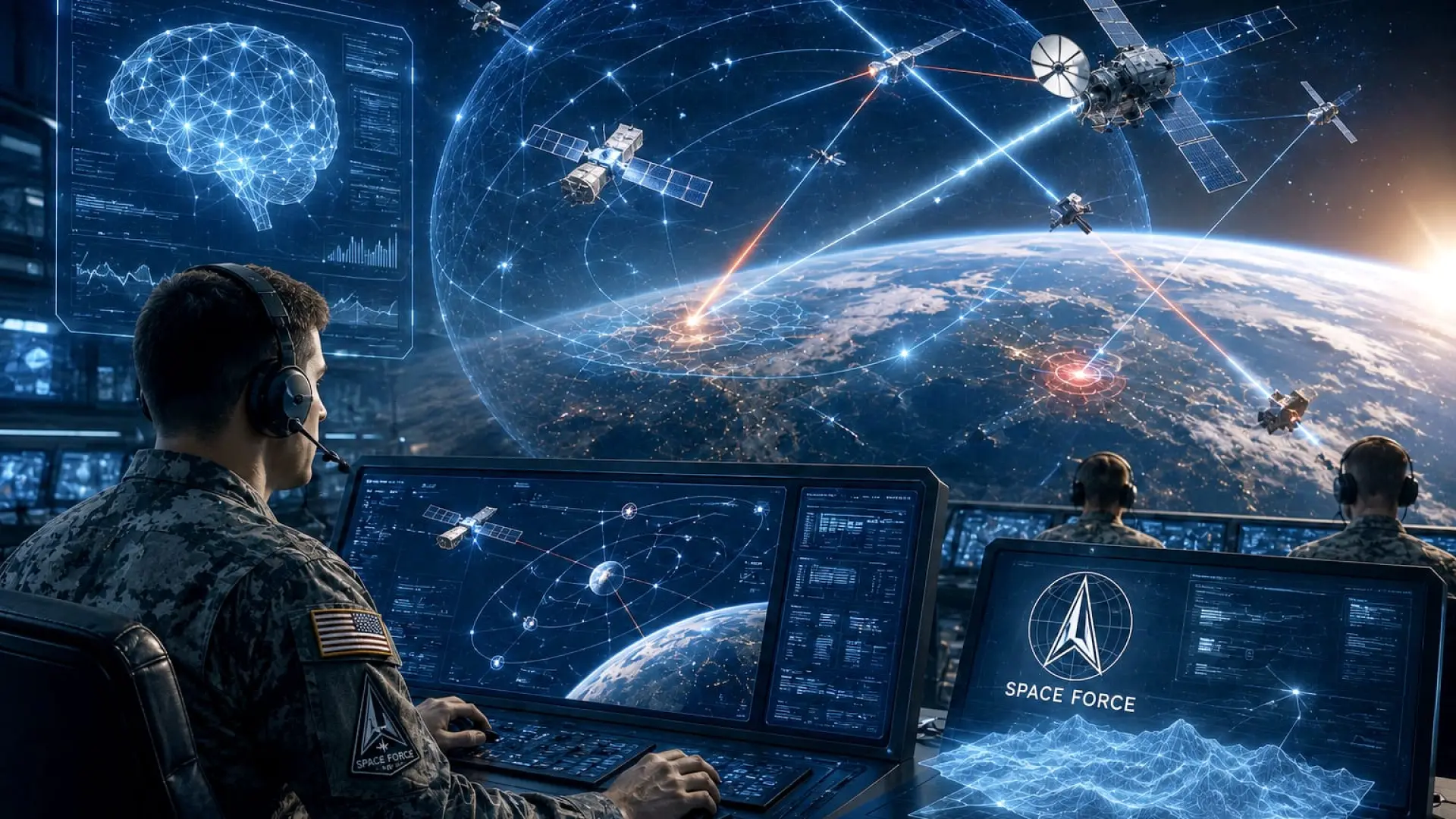 Estados Unidos invierte 69 millones en inteligencia artificial para entrenar su Fuerza Espacial en simulaciones de combate orbital
