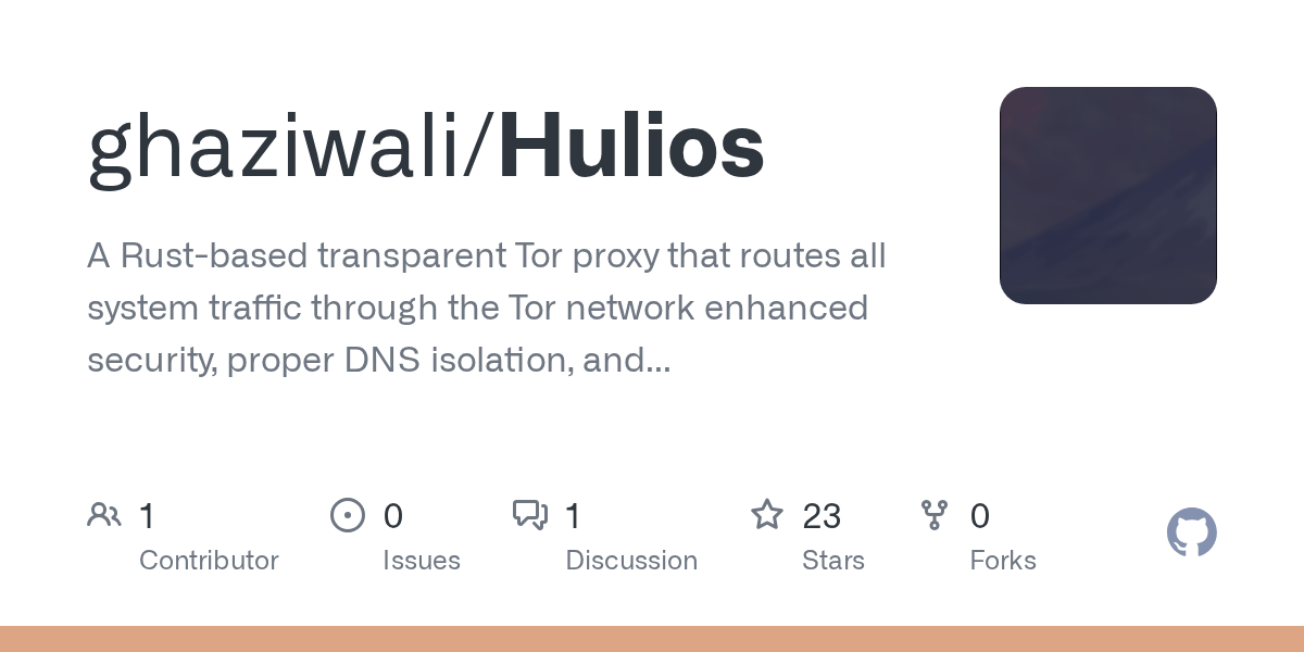 Proxy Tor transparente basado en Rust: mejora la seguridad y compatibilidad en Linux con enrutamiento de tráfico completo