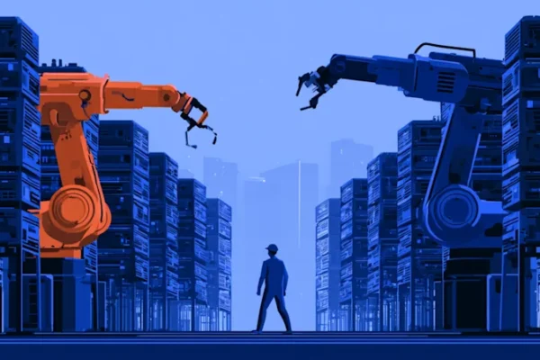 Nuevas celdas robóticas híbridas de Bright Machines prometen solucionar cuellos de botella en la infraestructura de IA.