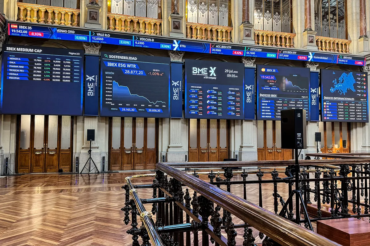 El Ibex 35 festeja sus resultados financieros positivos