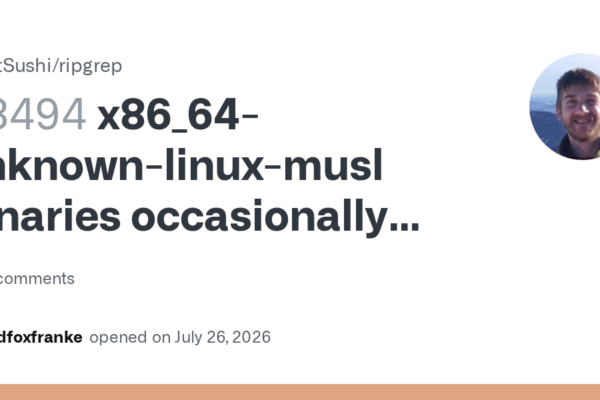 Errores en los binarios x86_64-unknown-linux-musl durante búsquedas de gran tamaño en Ripgrep: Análisis del problema #3494