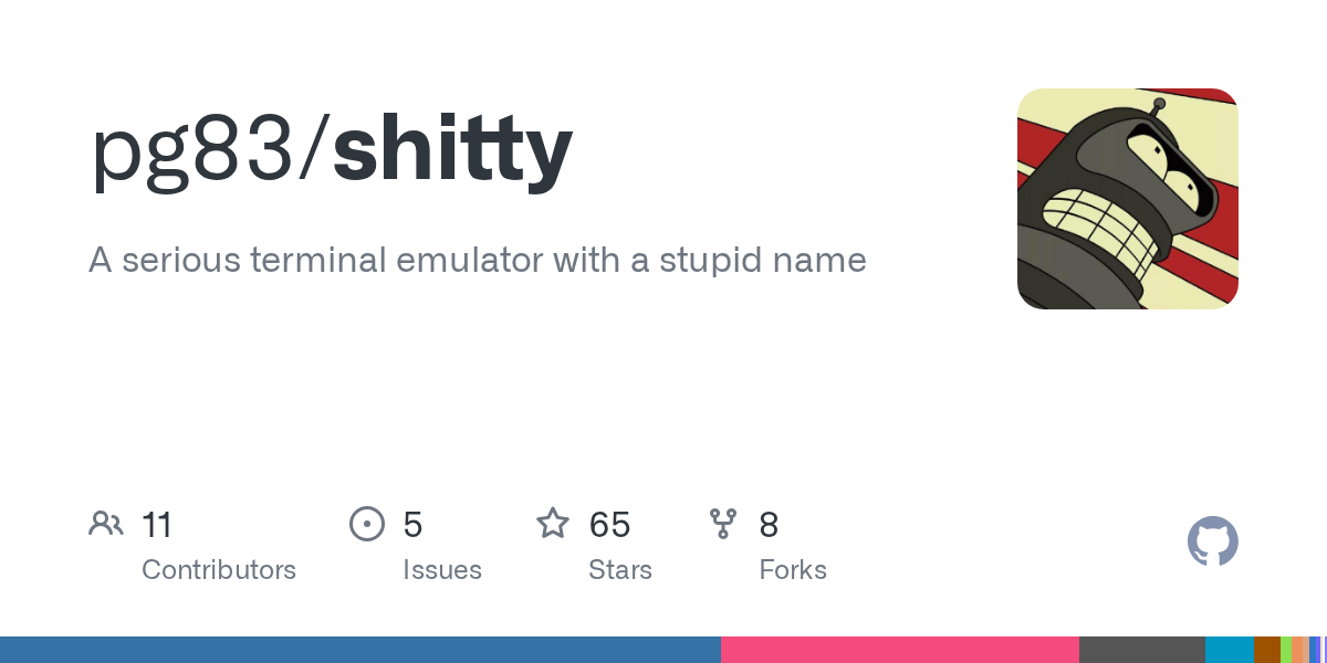 pg83/shitty: Un emulador de terminal robusto que desafía convenciones en GitHub