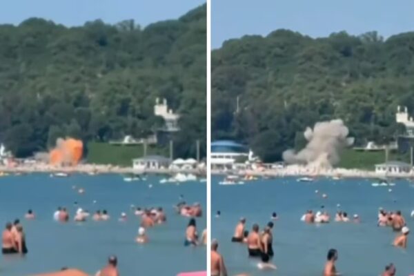 Dron ucraniano derribado en playa rusa deja al menos seis fallecidos, incluidos tres niños