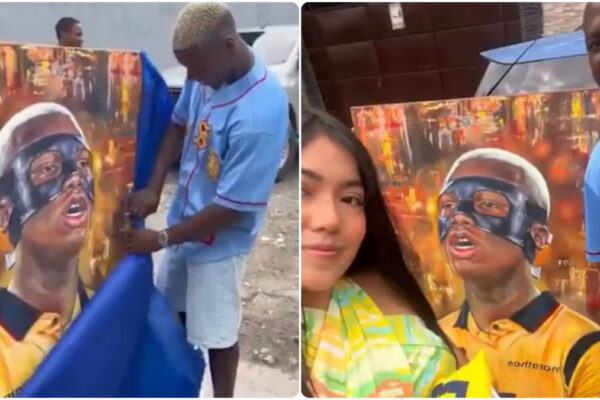 Moisés Caicedo recibe un impresionante regalo artístico que celebra su carrera