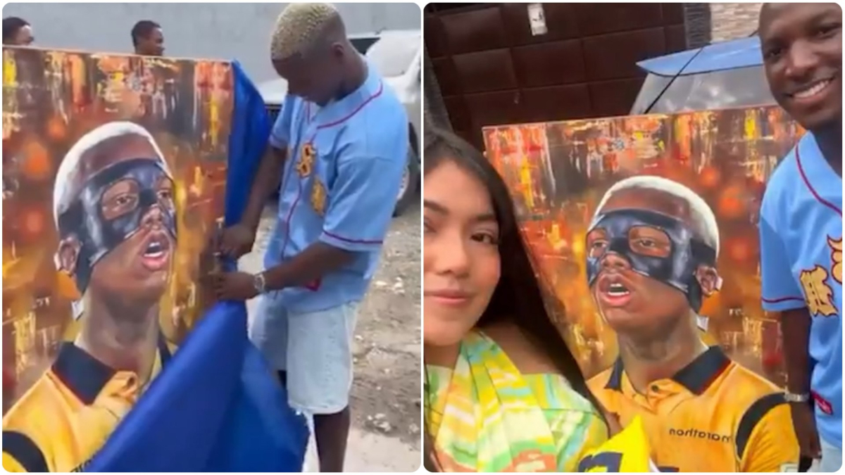 Moisés Caicedo recibe un impresionante regalo artístico que celebra su carrera