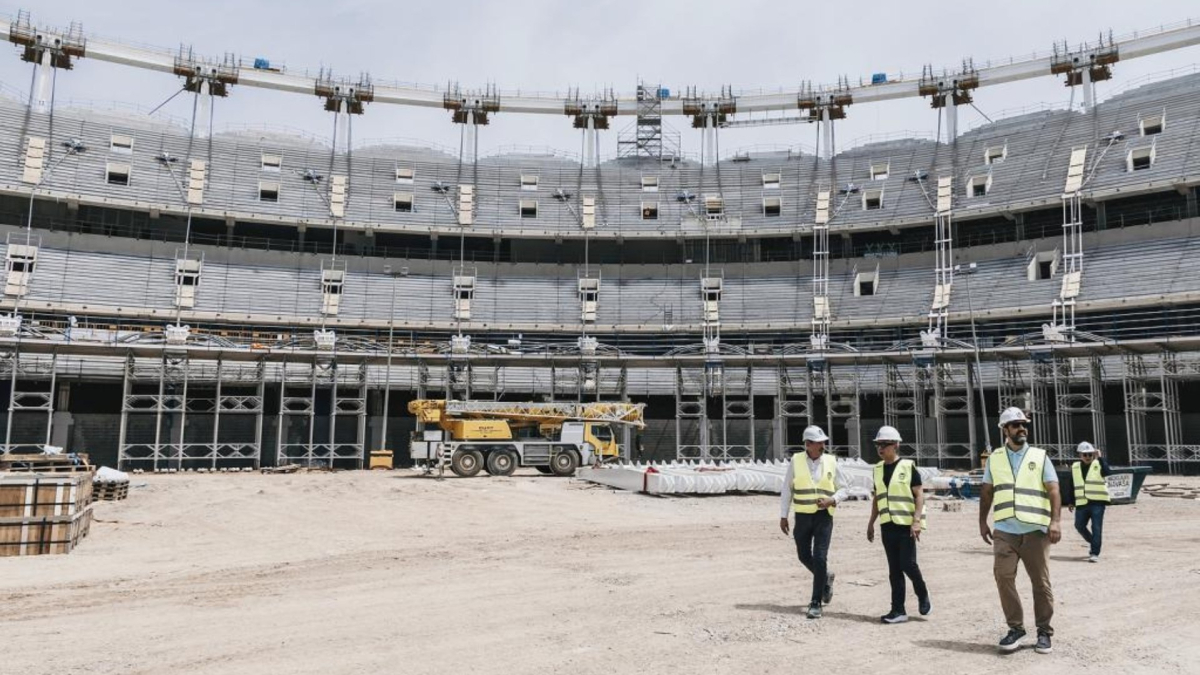 Progreso en la construcción del Nuevo Mestalla: avances destacados en el estadio valenciano