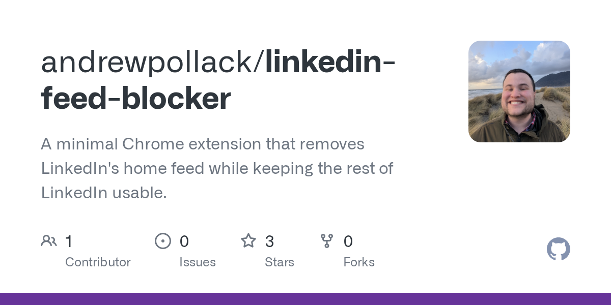 Nueva extensión de Chrome elimina el feed de LinkedIn, mejorando la experiencia de uso en la plataforma