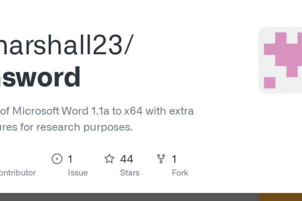 Microsoft Word 1.1a: Versión mejorada para x64 con nuevas funciones orientadas a la investigación disponible en GitHub