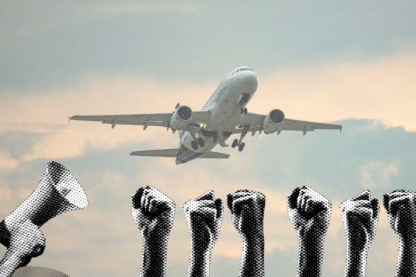 Cincuenta vuelos interrumpidos y 1,500 equipajes varados en el aeropuerto.
