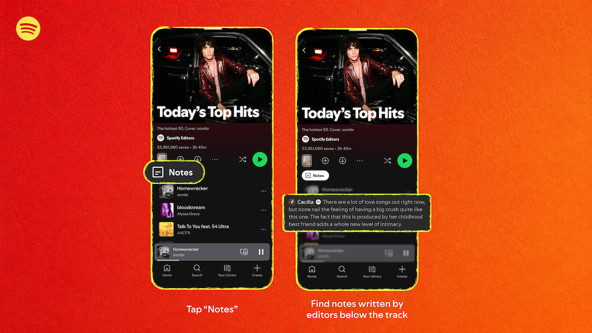 Spotify presenta Playlist Notes: una herramienta para que usuarios y editores compartan el significado de sus selecciones musicales