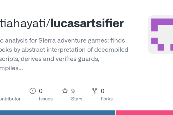Desarrollo de herramientas de análisis estático para videojuegos de Sierra: optimización y verificación de scripts SCI en GitHub
