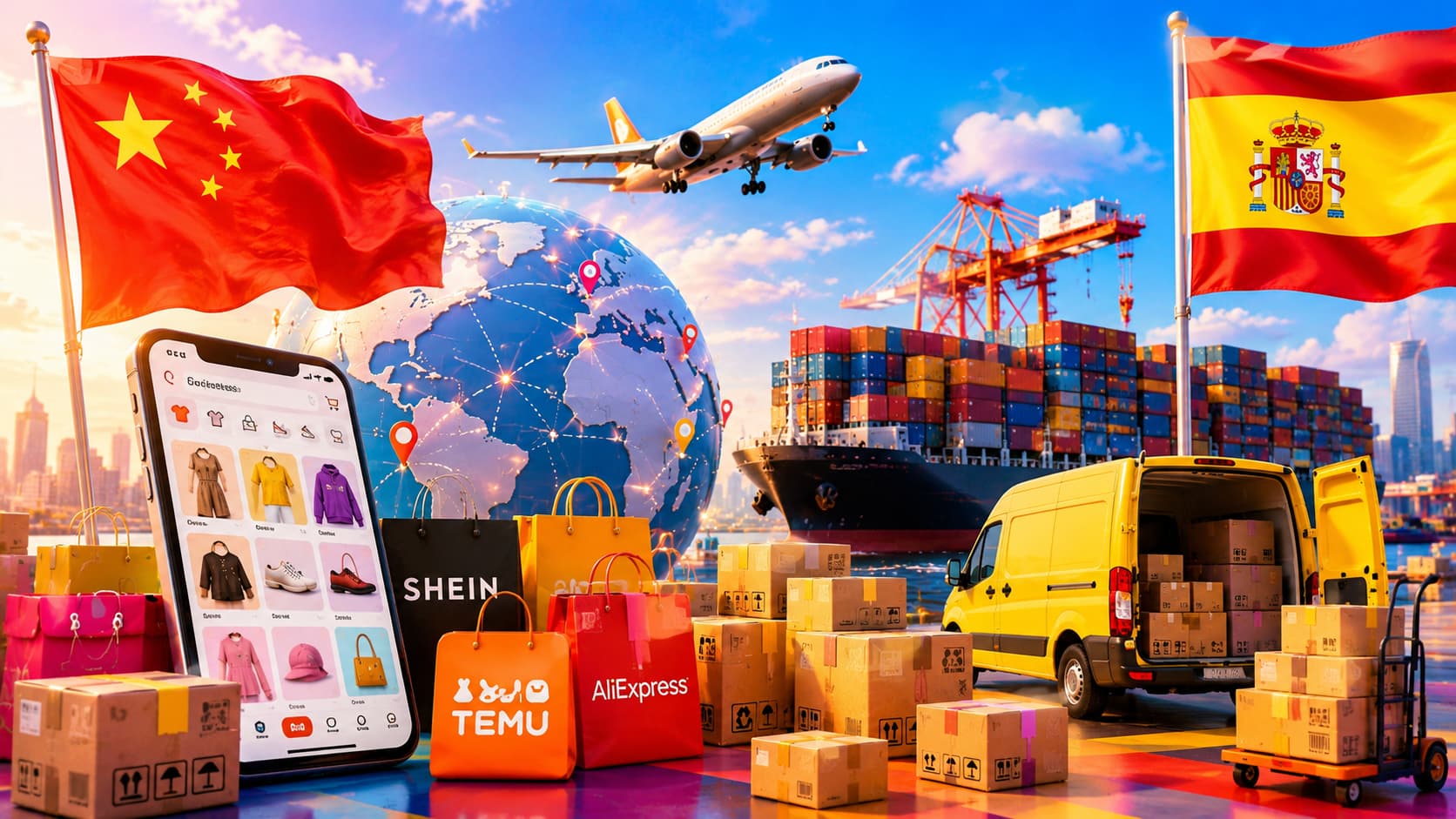Las compañías que distribuyen productos de Shein, Temu y AliExpress en el mercado global