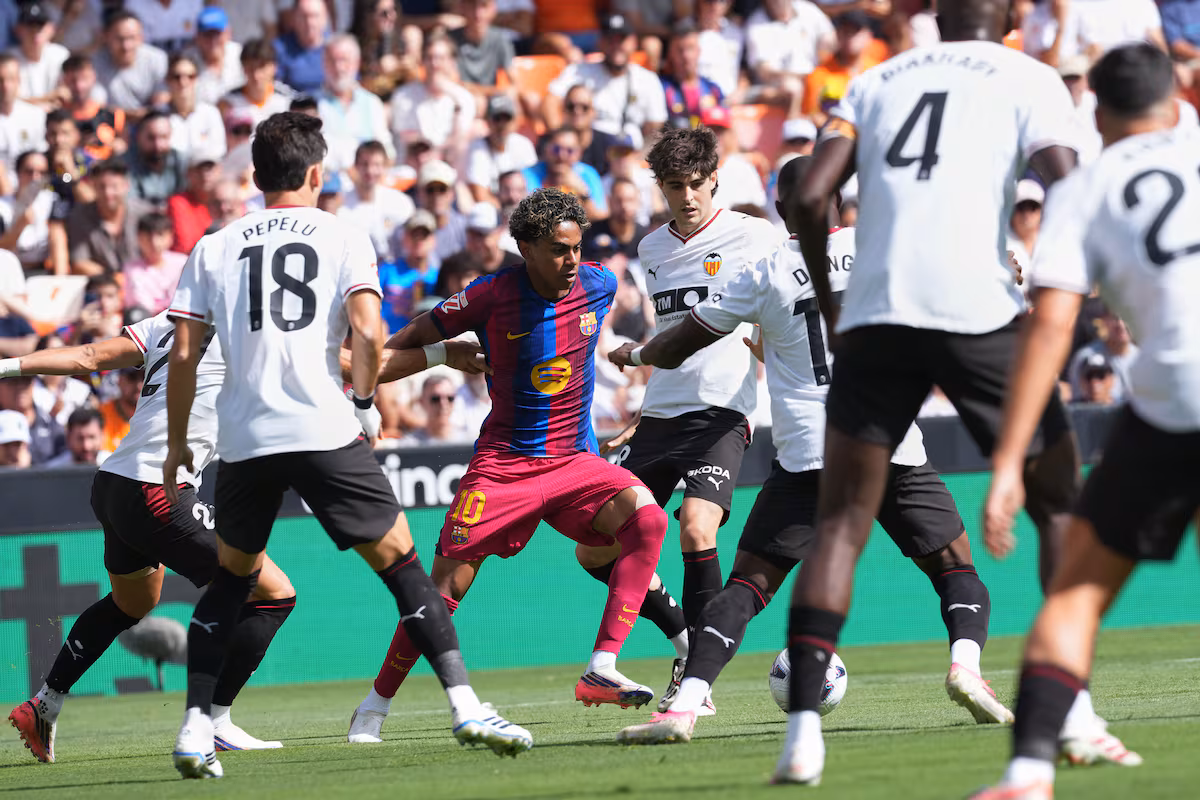 Valencia enfrenta al Barcelona en tiempo real: Fermín anota el segundo gol para el Barça