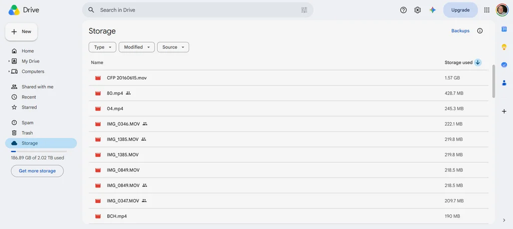 Libera espacio en Google Drive, Gmail y Photos en solo minutos