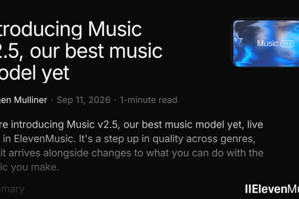 Lanzamiento de Music v2.5: el modelo musical más avanzado hasta ahora