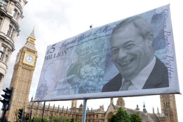 Un magnate de las criptomonedas aporta 42 millones a Farage, marcando un récord en donaciones individuales en el Reino Unido