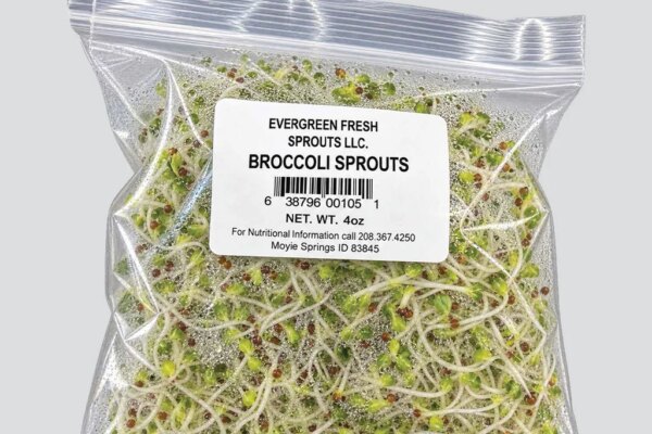 Retiro de brotes de brócoli tras brote de Salmonella que afecta a 22 personas en 4 estados