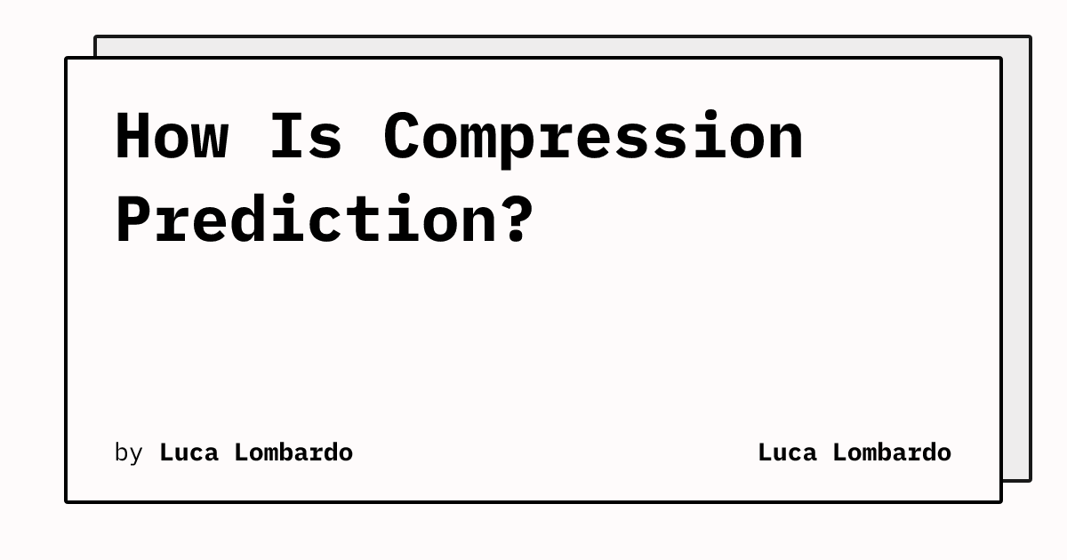 Predicción de Compresión: El Futuro de la Optimización de Datos según Luca Lombardo