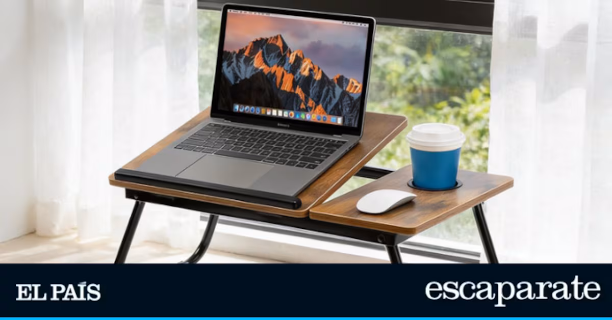 Optimiza tu salud y comodidad: descubre la mesa ergonómica antideslizante ideal para trabajar o estudiar desde el sofá.