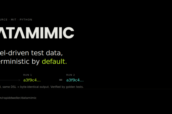 GitHub presenta Datamimic: Generación de datos sintéticos basados en modelos para CI/CD y análisis avanzados