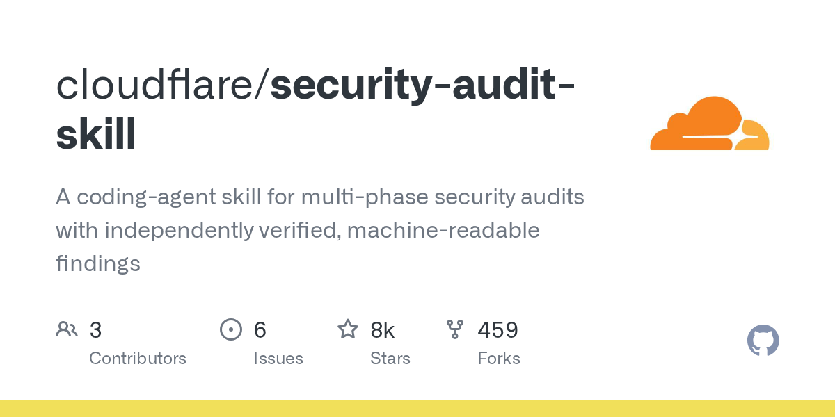 Habilidad de Cloudflare para Auditorías de Seguridad: Solución de Codificación con Resultados Verificables y Legibles por Máquina en GitHub