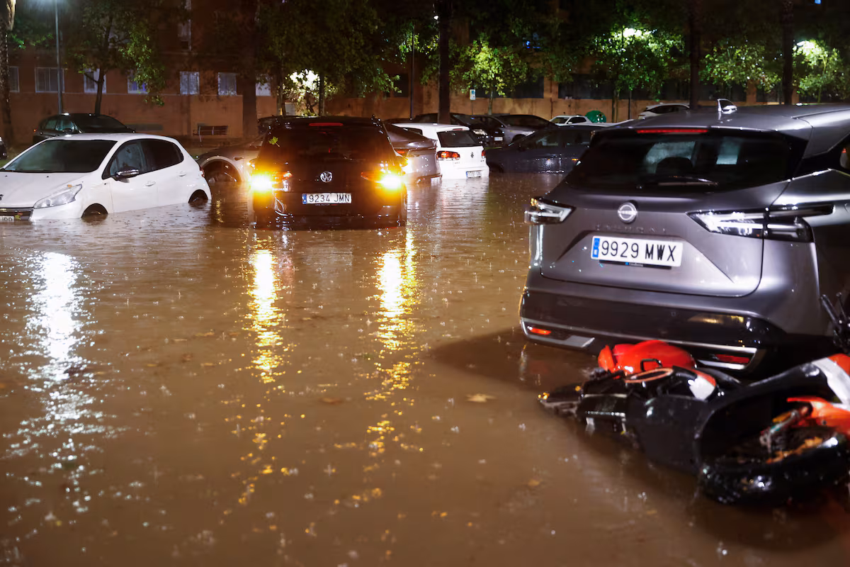 Aemet emite aviso amarillo por lluvias intensas en Campo de Cartagena y Mazarrón, España