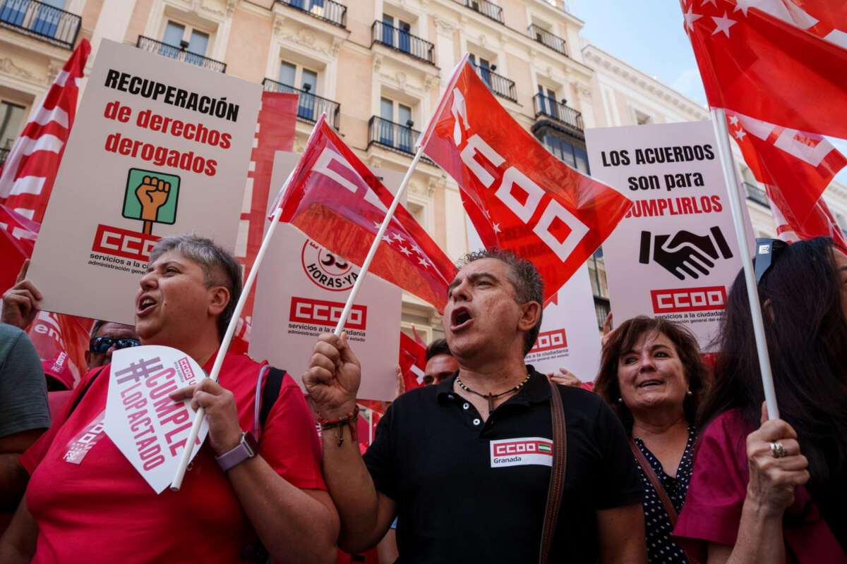 CCOO anticipa un otoño de intensas movilizaciones en el sector bancario en Santander.