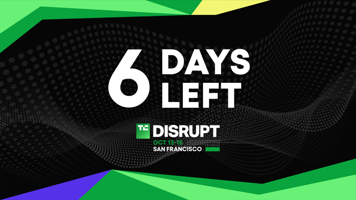 Últimos 6 días para impulsar tu futuro en Disrupt 2026