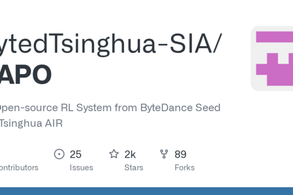 BytedTsinghua-SIA/DAPO: Un Sistema de Aprendizaje Reforzado de Código Abierto Desarrollado por ByteDance Seed y Tsinghua AIR en GitHub