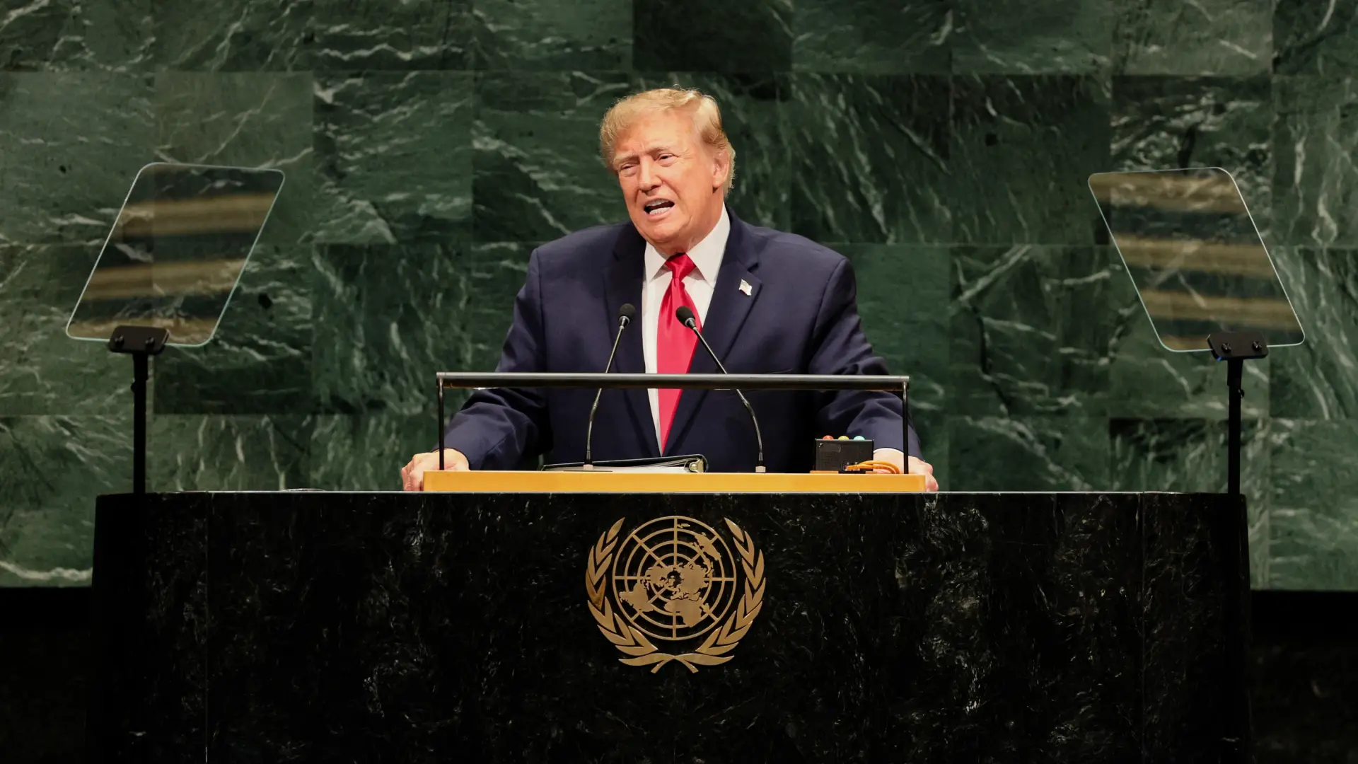 Trump reafirma la influencia de Estados Unidos en la ONU y lanza una advertencia a Irán sobre los acuerdos nucleares.