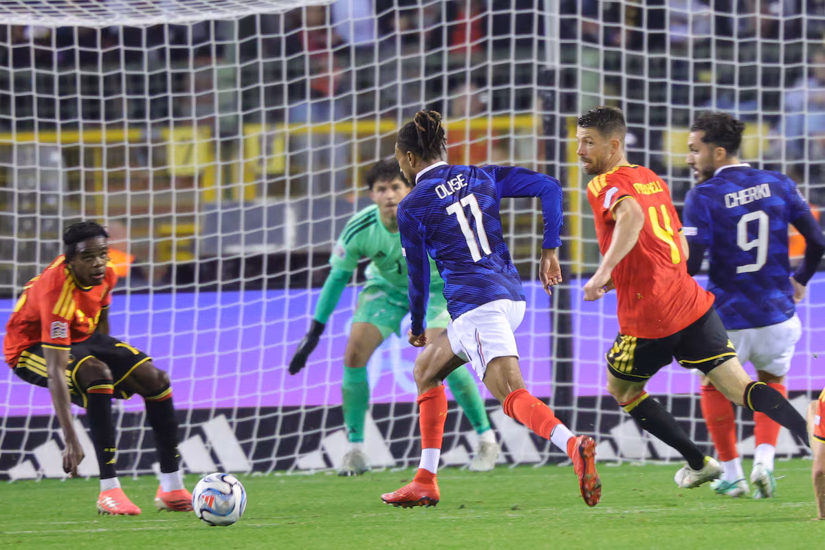 Olise brilla a pesar del desafortunado partido de Francia frente a Bélgica