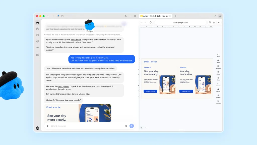 OpenAI presenta su nuevo agente Dots, acompañado de un equipo de simpáticos personajes.