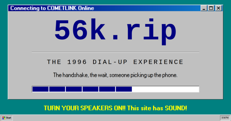 Revive la Experiencia del Internet por Marcado desde 1996: Un Viaje al Pasado Digital