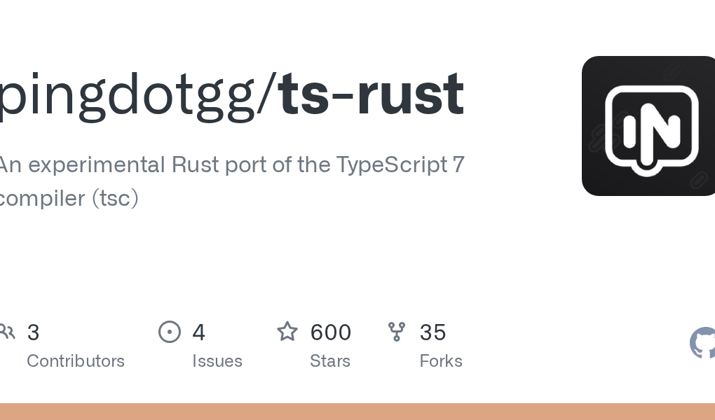 Nuevo puerto experimental en Rust para el compilador TypeScript 7 disponible en GitHub