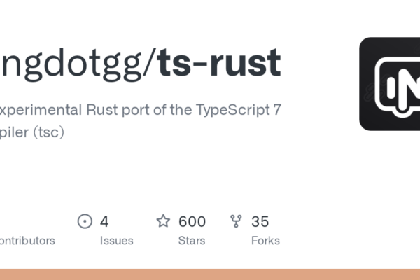 Nuevo puerto experimental en Rust para el compilador TypeScript 7 disponible en GitHub