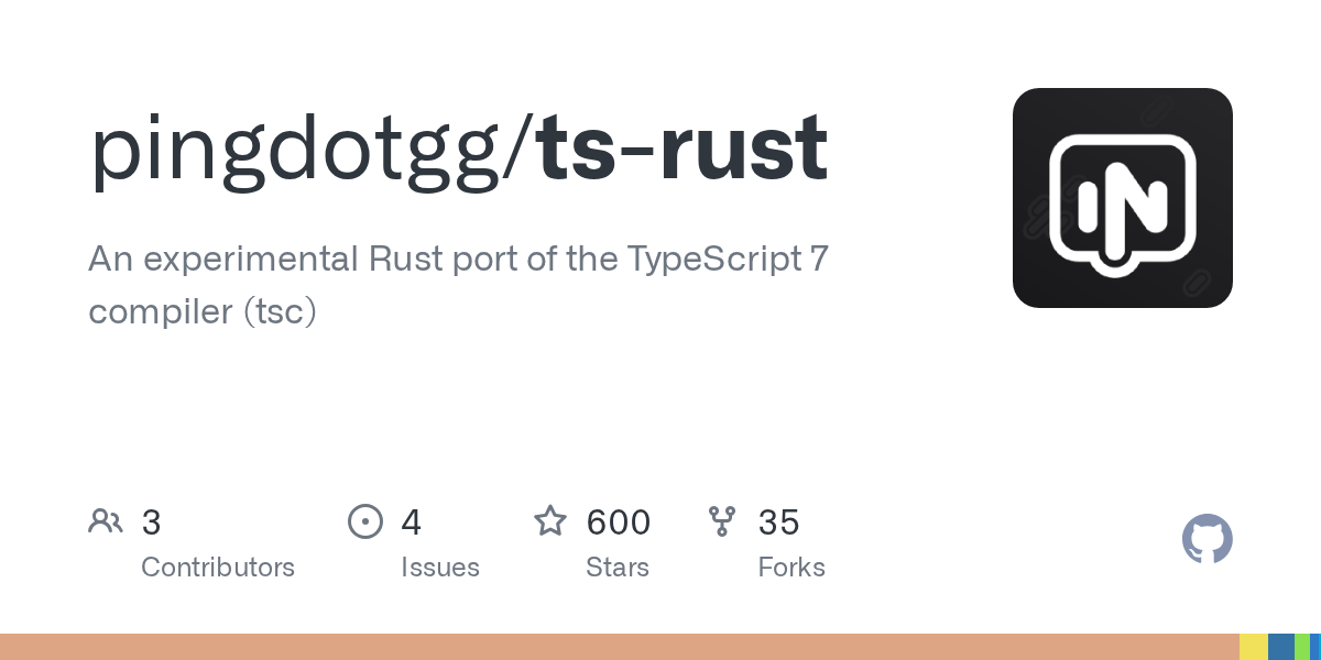 Nuevo puerto experimental en Rust para el compilador TypeScript 7 disponible en GitHub